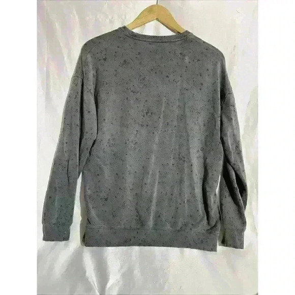 Athleta Womens Small Studio To Street Gray Paint Splatter Pullover Sweatshirt - Picture 7 of 7